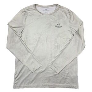 Realtree Fishing Men L Long Sleeve Performance Shirt Outdoors Camping Boat Biker